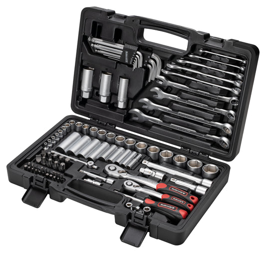 Set Scule Moto 92 Piese Rothewald - Crom-Vanadiu, Flanc-Grip