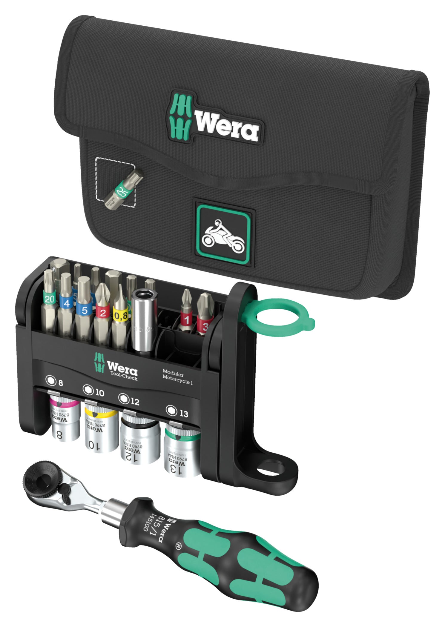 Set Scule Moto Tool-Check Modular 1 Wera - Compact & Esențial