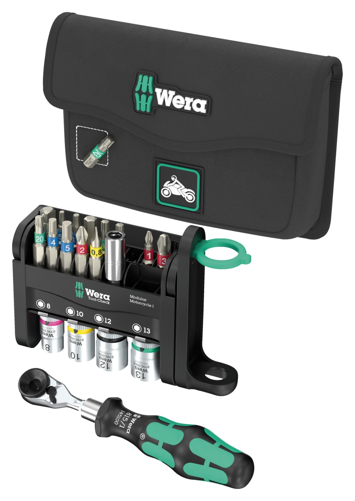 Set Scule Moto Tool-Check Modular 1 Wera - Compact & Esențial