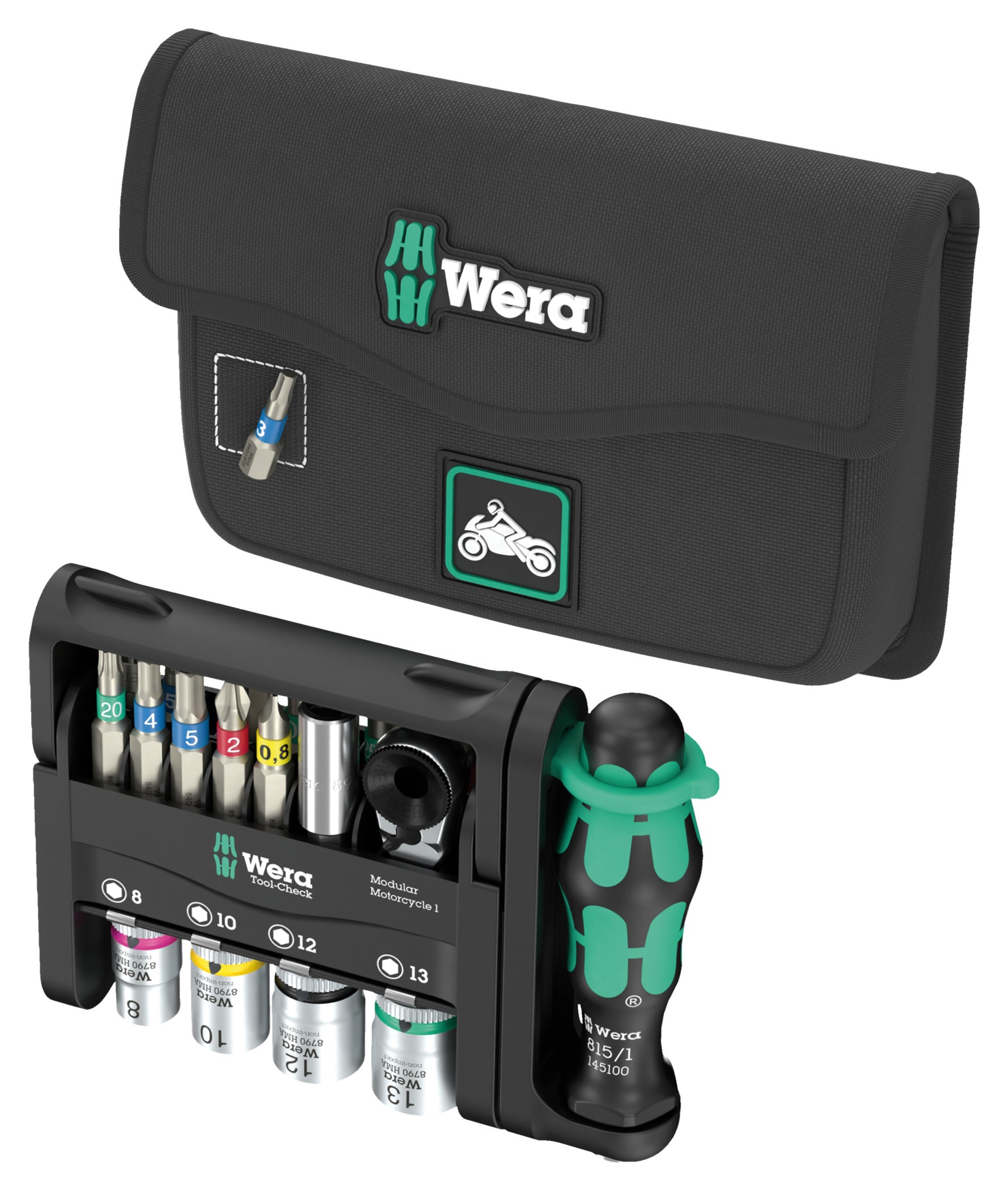 Set Scule Moto Tool-Check Modular 1 Wera - Compact & Esențial