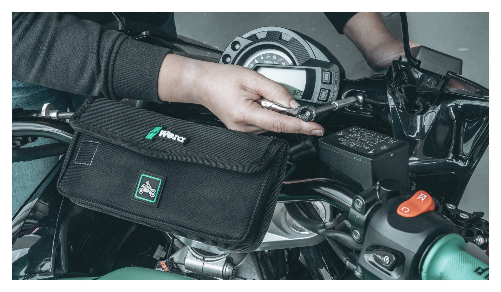 Set Scule Moto Tool-Check Plus Motorcycle 1 Wera - Compact, 40 Piese