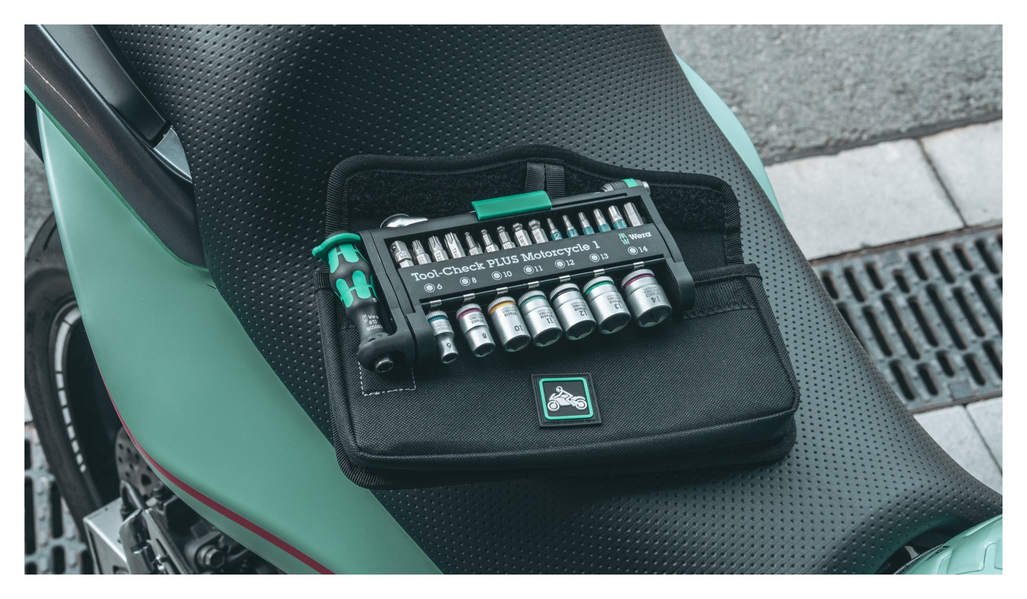 Set Scule Moto Tool-Check Plus Motorcycle 1 Wera - Compact, 40 Piese