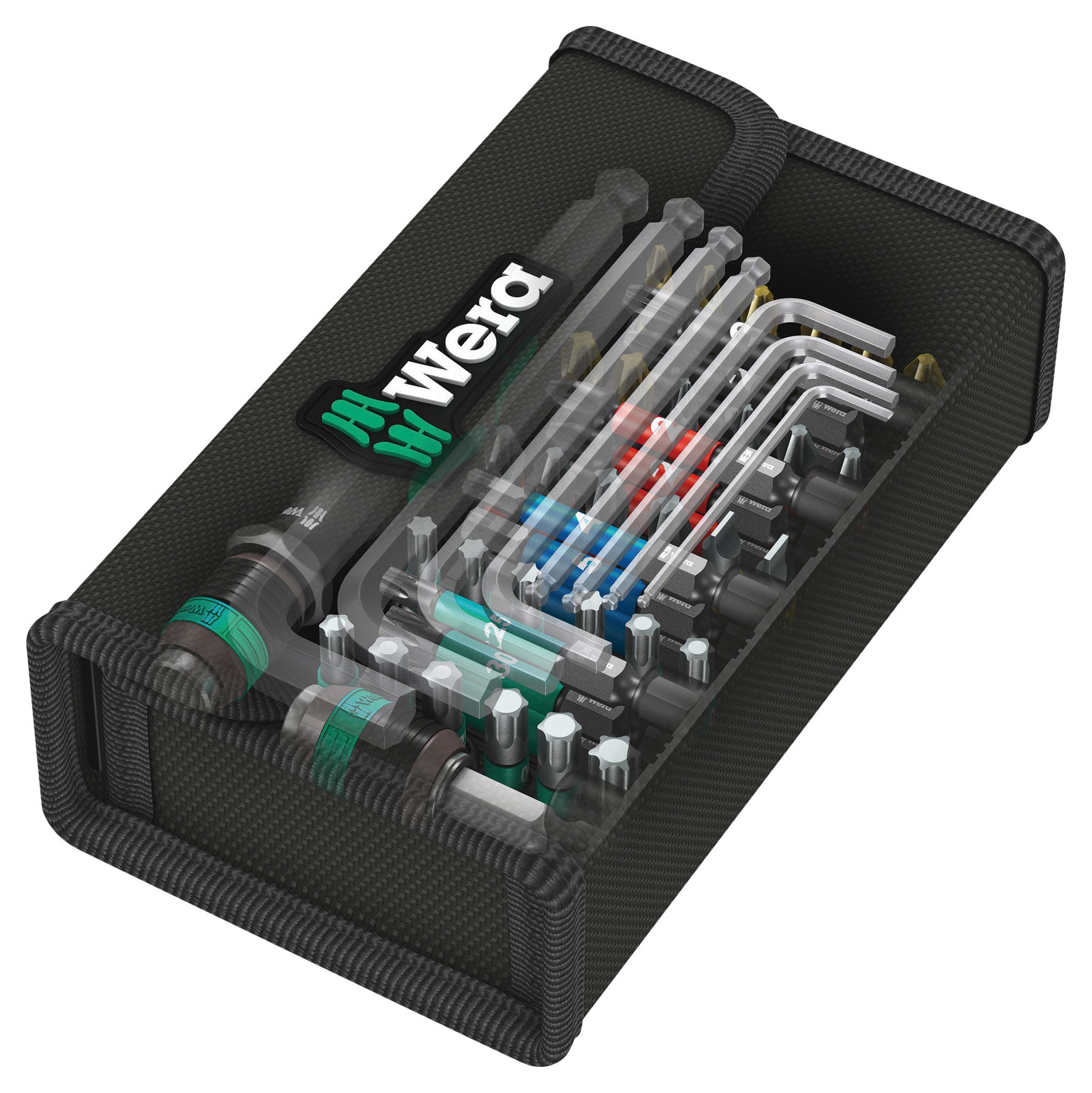Set Scule Șurubelnițe Kraftform Kompakt 100 Wera - 52 Piese, Cutie Textilă
