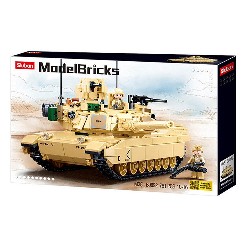 Set de Construcție Tanc M1A2 Abrams Sluban M38-B0892 – 521 Piese, Minifigurină - poza 2