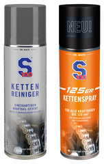 Set Spray Lanț și Curățător S100 - Protecție și Curățare Moto 125cc