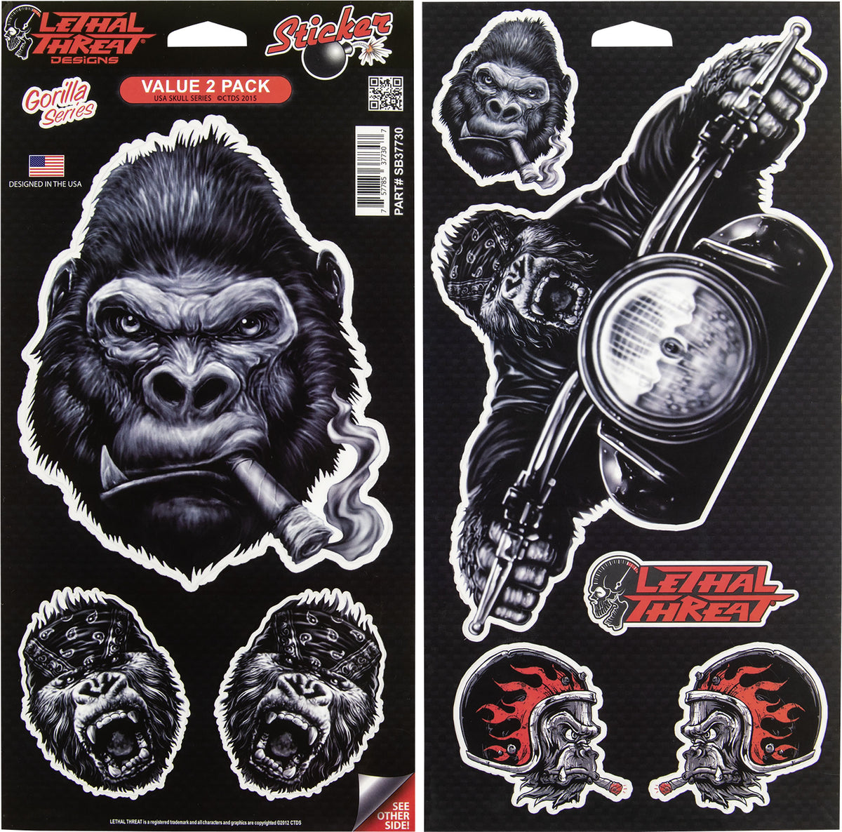 Set Stickere Gorilla Series Louis - 8 Motive, Calitate Superioară