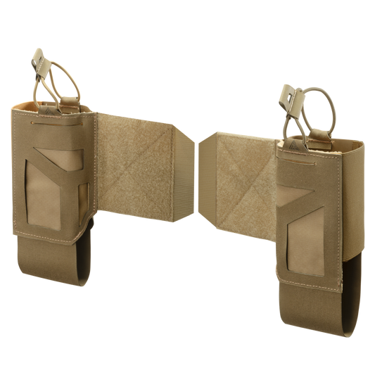 Set Suport Radio Helikon-Tex Skeletonized Comms Wings Coyote Brown Compatibil AR15