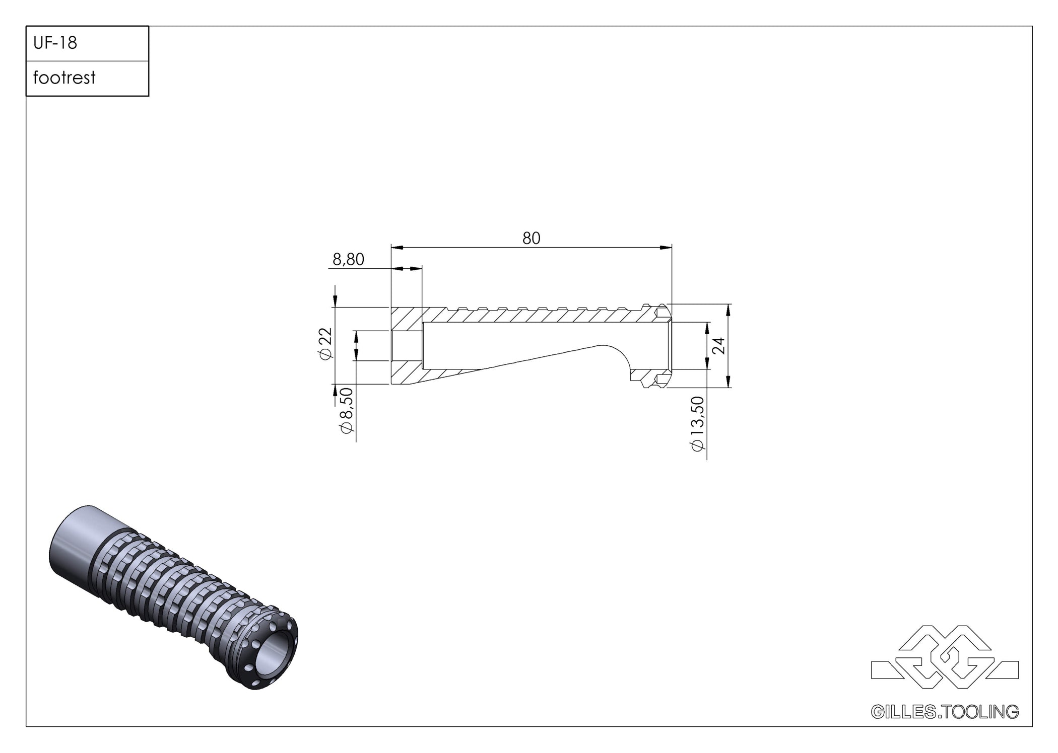 Set Suporturi Picioare Racing Gilles UF-18 - Aderență Maximă, Greutate Redusă