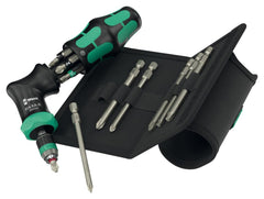 Set Șurubelniță cu Clichet Kraftform Kompakt Pistol RA-R 2 Wera - Rapidaptor, BiTorsion