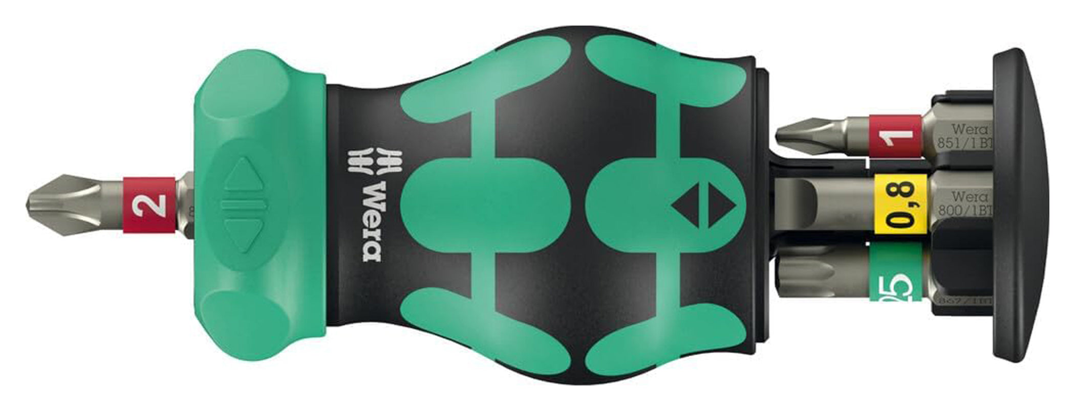 Set Șurubelniță cu Clichet Kraftform Kompakt Stubby Magazin RA 1 Wera - Compactă și Versatilă