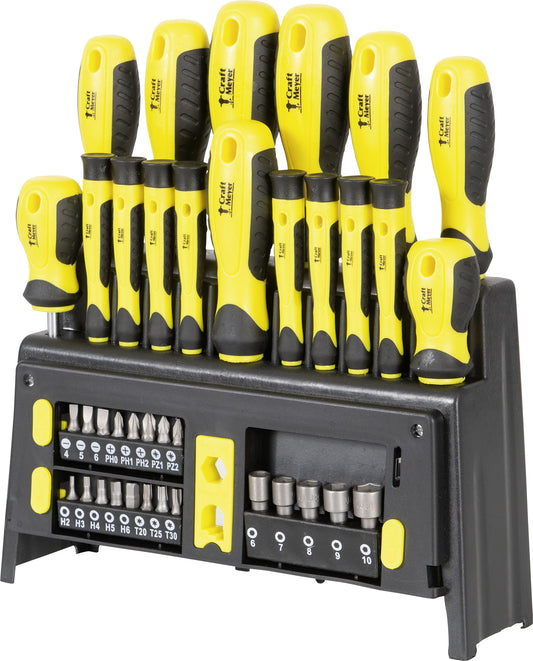 Set Șurubelnițe Craft-Meyer 39 piese - Crom-Vanadiu, Ergonomic