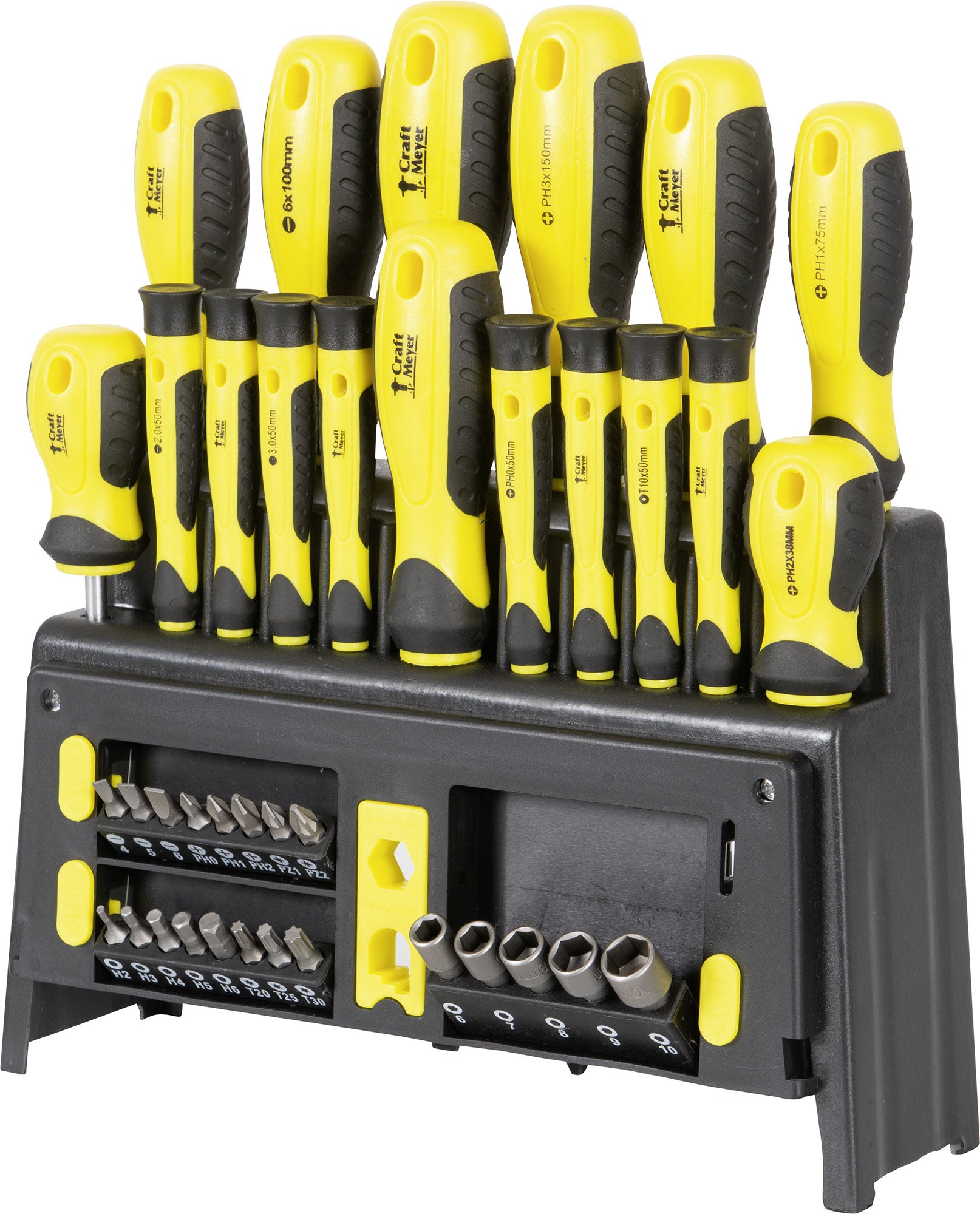 Set Șurubelnițe Craft-Meyer 39 piese - Crom-Vanadiu, Ergonomic