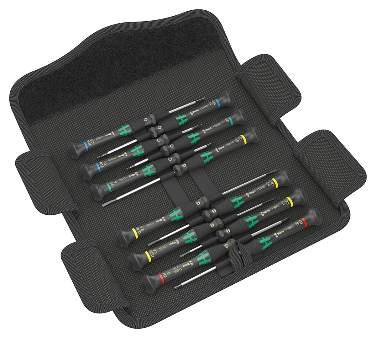 Set Șurubelnițe Precizie Kraftform Micro Wera - 12 piese, Electronice