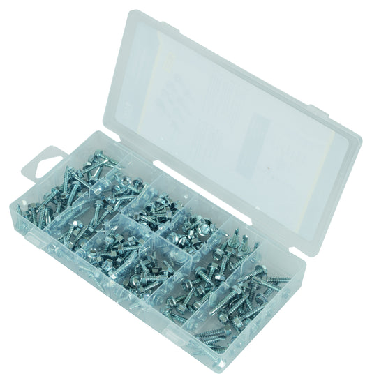 Set Șuruburi Autoperforante Craft-Meyer - 200 bucăți, Zincate