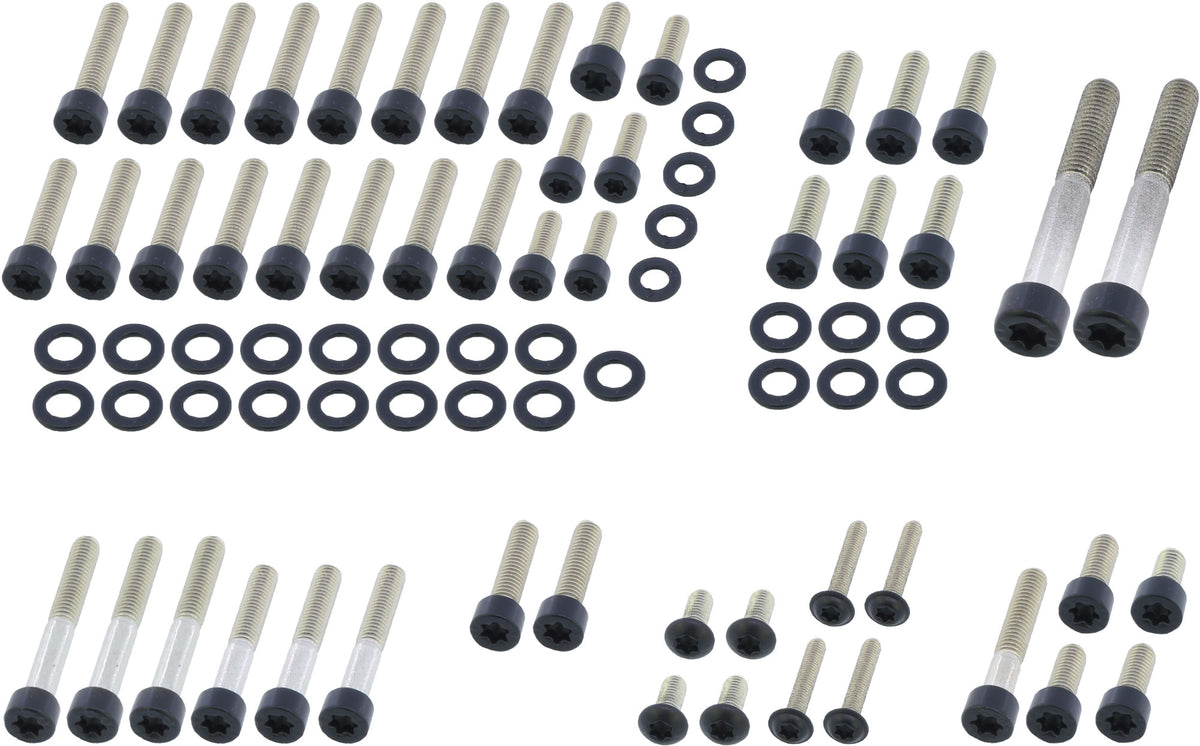Set Șuruburi Motor BMW R1200 Modele - Negru Mat, Inox A2-70