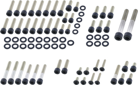 Set Șuruburi Motor BMW R1200 Modele - Negru Mat, Inox A2-70