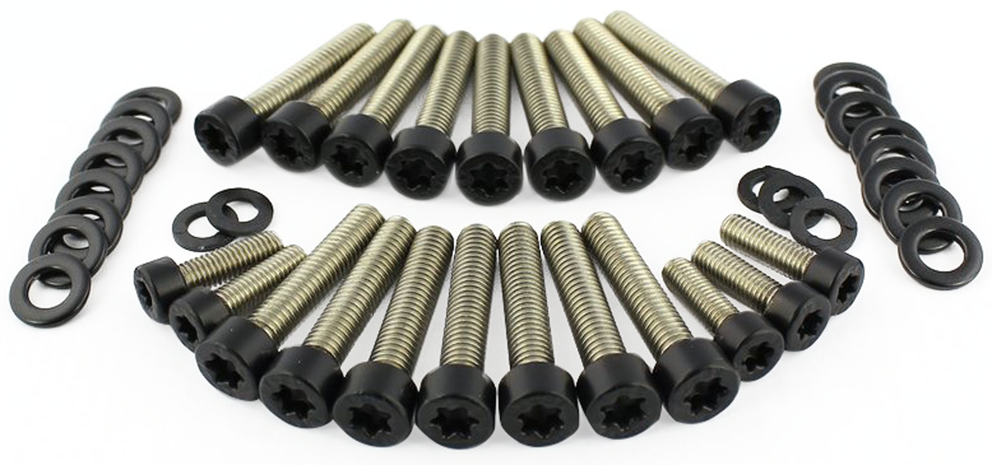 Set Șuruburi Motor BMW R1200 Modele - Negru Mat, Inox A2-70