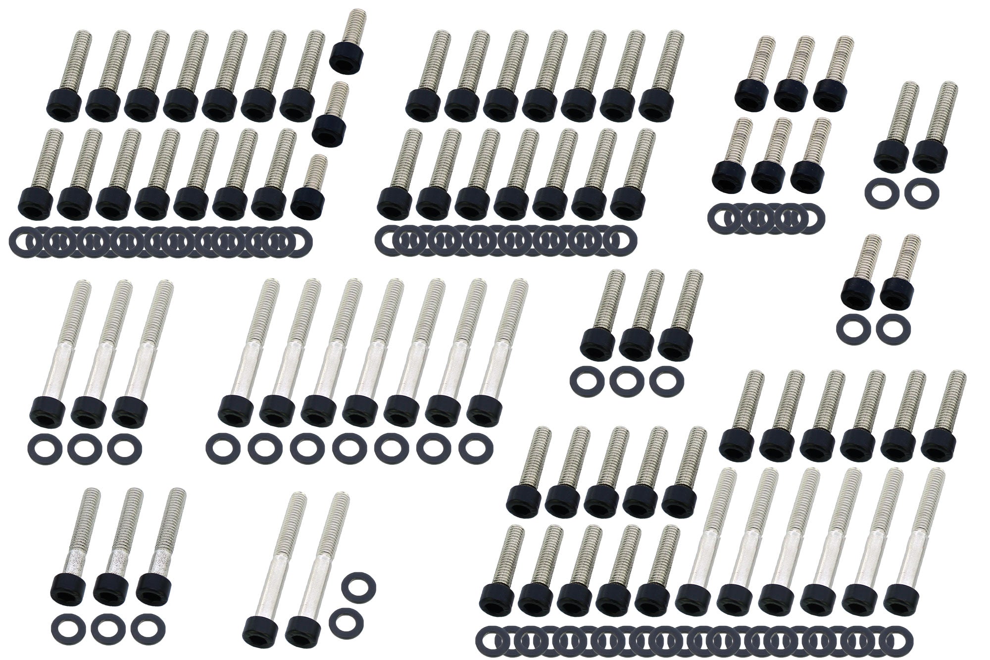 Set Șuruburi Motor Negre Louis pentru Harley-Davidson V-Rod 02-16