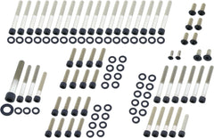 Set Șuruburi Negre Motor Harley Sportster '91+ - Louis, Inox Mat