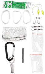 Set Survival Parachute Cord Oliv/Negru MFH - Împletit Paracord, Cu Carabină