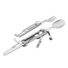 Set Tacâm Spork M-Tac cu Carabiner - Metal
