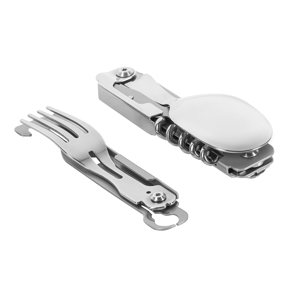 Set Tacâm Spork M-Tac cu Carabiner - Metal