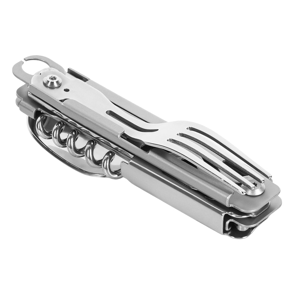 Set Tacâm Spork M-Tac cu Carabiner - Metal