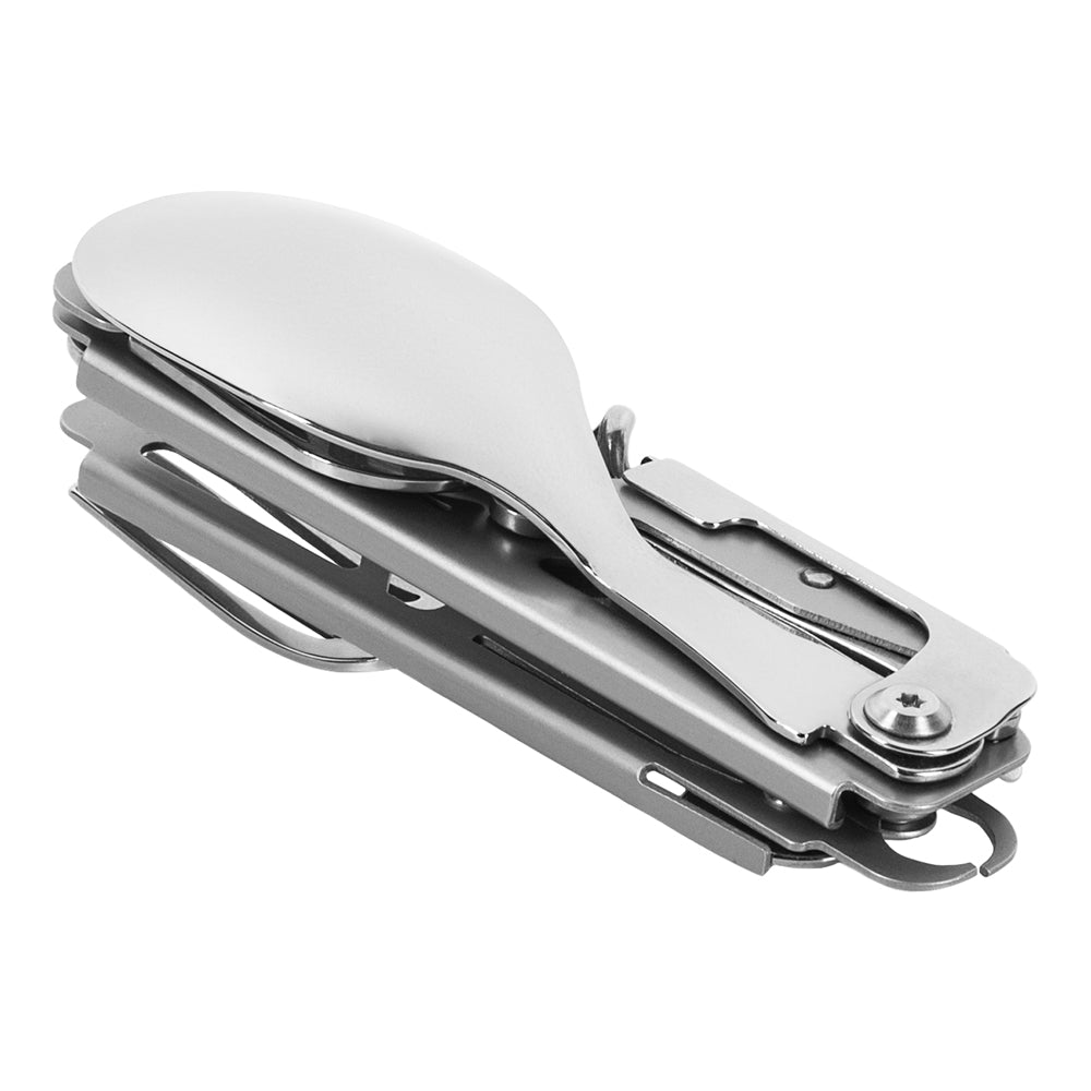 Set Tacâm Spork M-Tac cu Carabiner - Metal