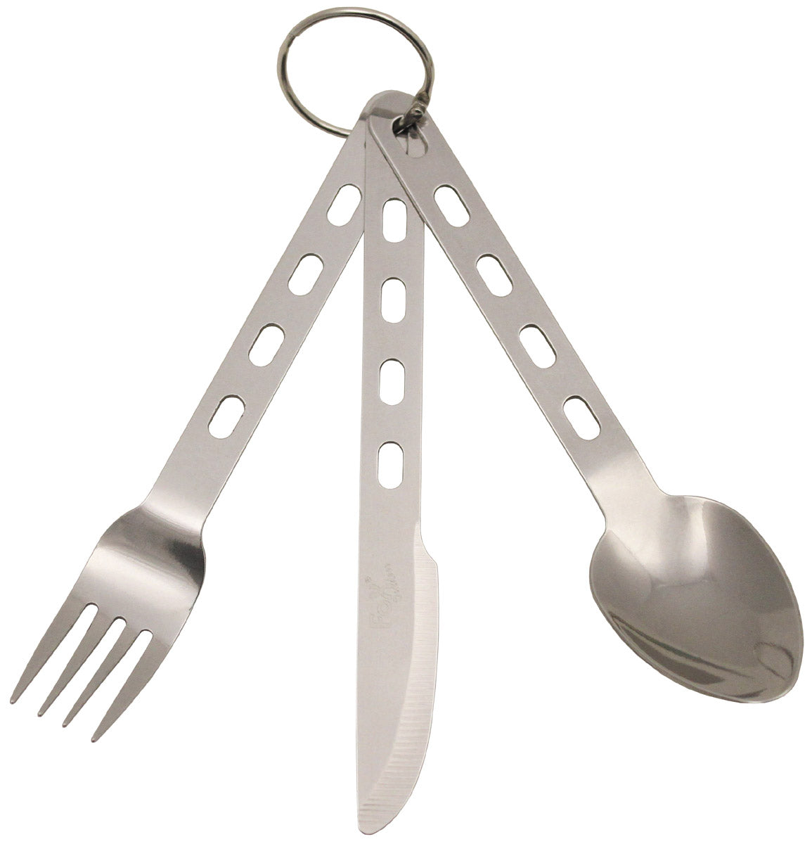 Set Tacâmuri 3 piese Extra light Inox FoxOutdoor - 100% Inox, 80g