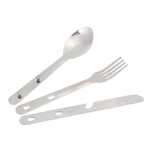 Set Tacâmuri Portabil BCB CN1446 Zilver/Chrome - Gata de Acțiune