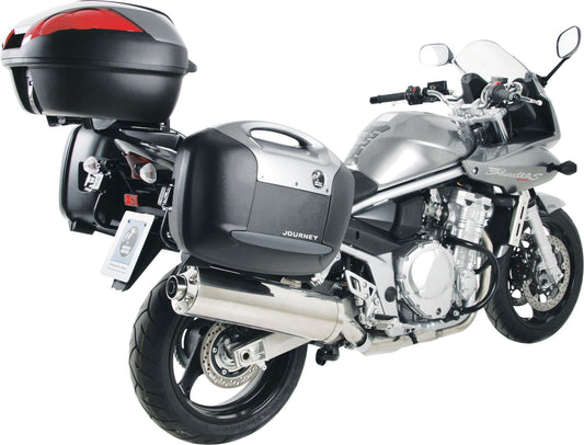 Set Topcase Moto Journey Recon Hepco & Becker - 2x42L, Negru/Artic