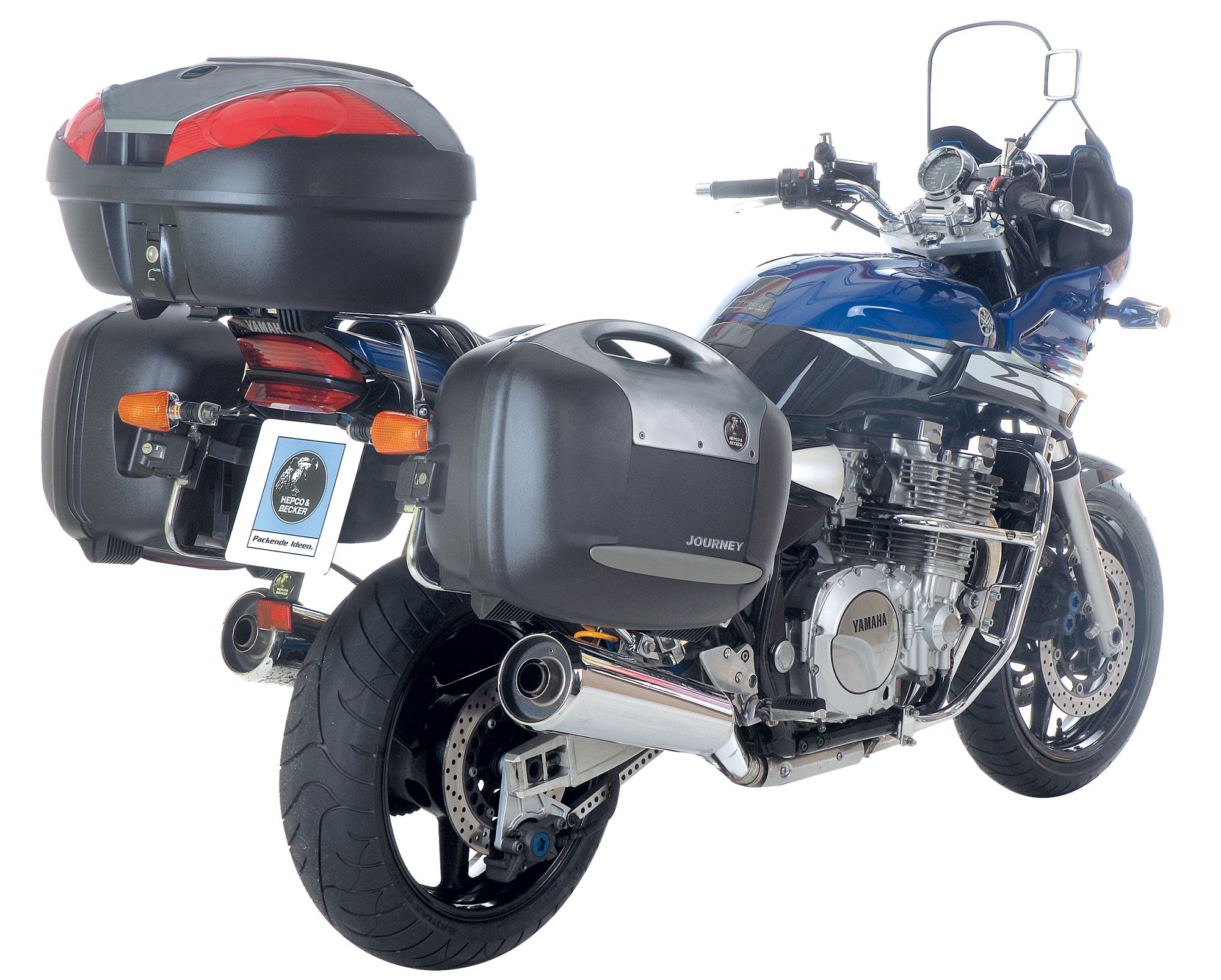 Set Topcase Moto Journey Recon Hepco & Becker - 2x42L, Negru/Artic