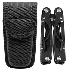 Set Unelte "Scout" Negru FoxOutdoor - 9-în-1, Lamă 5.5cm