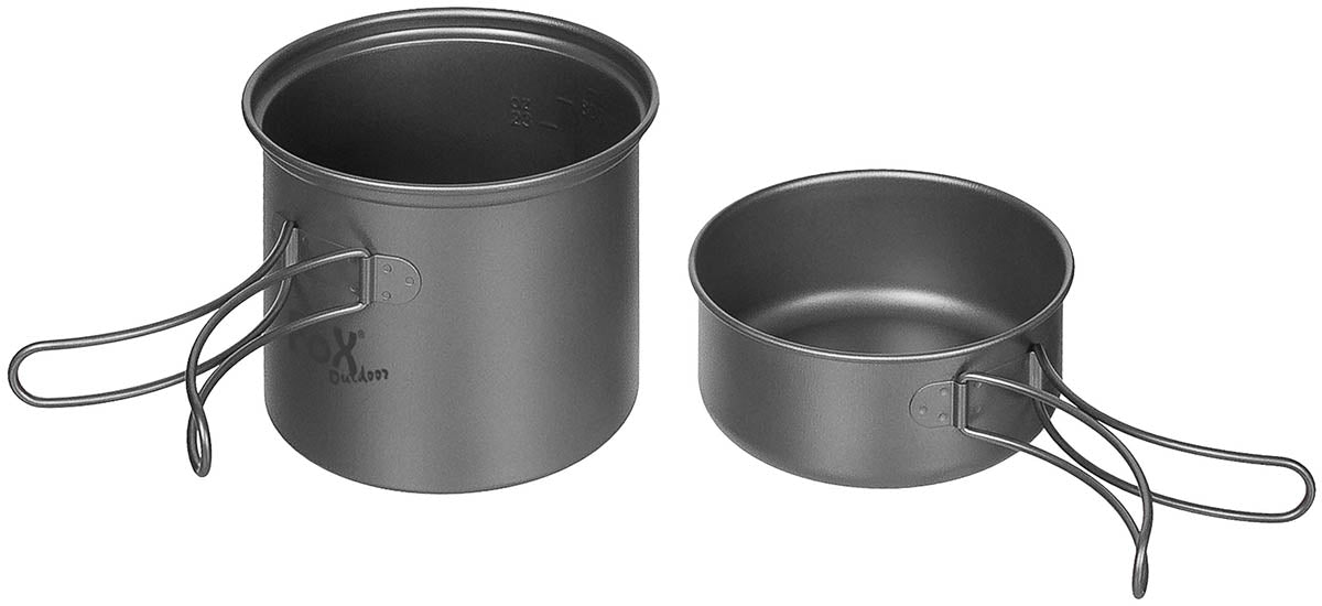 Set Vase Gătit Titan FoxOutdoor - Ultralight, Rezistent