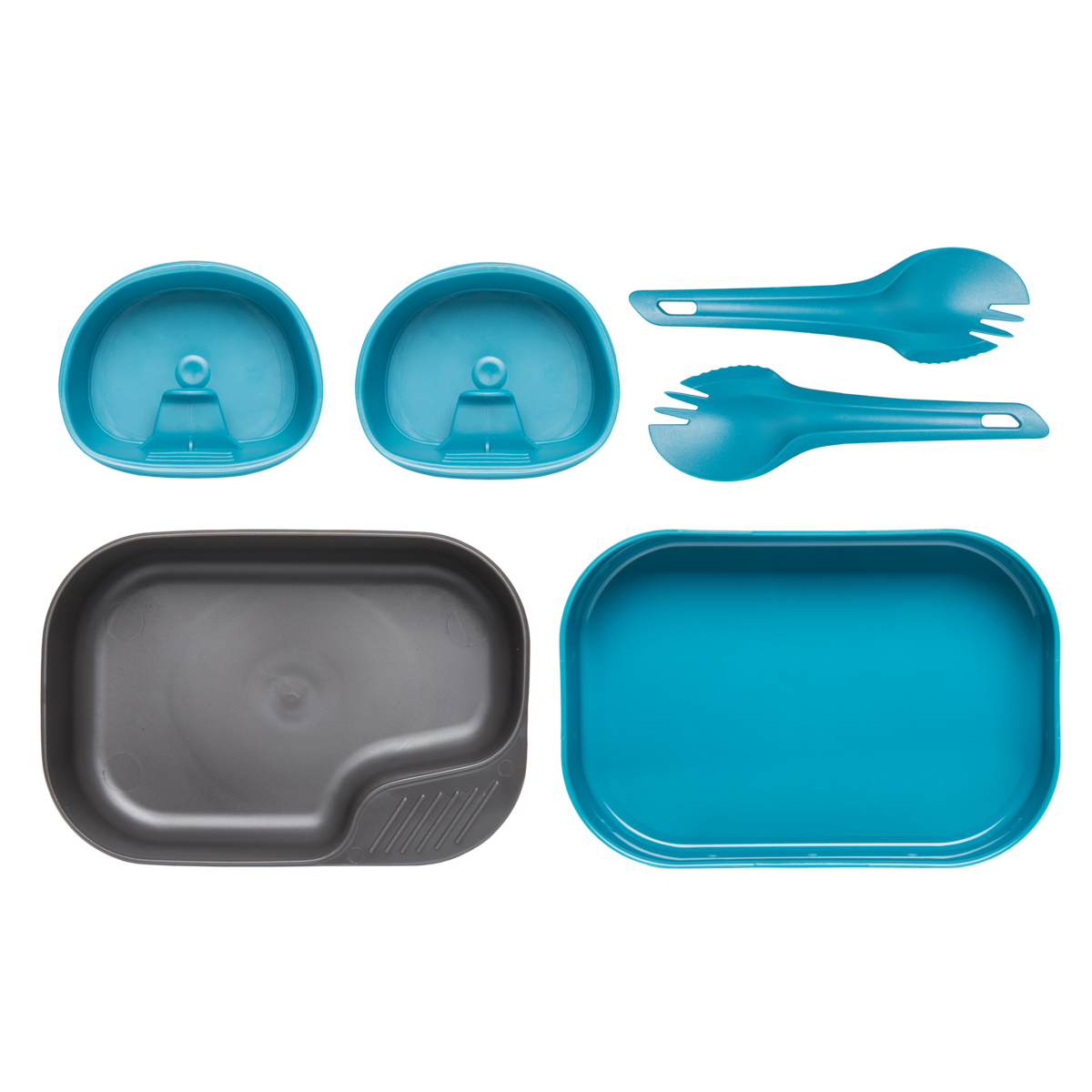 Set Veselă Camping Helikon-Tex Camp-A-Box Duo Verde/Albastru