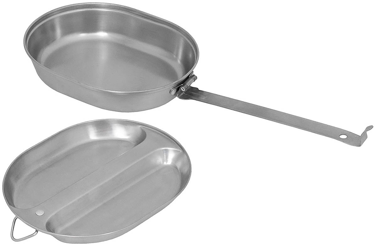 Set Veselă Camping US, Inox MFH - 600ml, 350g
