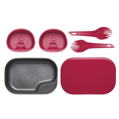 Set Veselă Camping Wildo Camp-A-Box DUO® Verde Deschis-Zmeură Compact