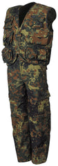 Set Vestă și Pantaloni BW Camo Copii MFH - Versiune Vară, Craci Detașabili