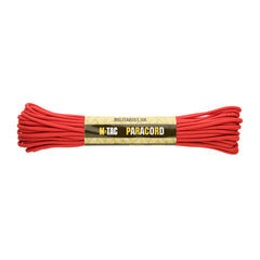 Sfoară Paracord 550 Tip III M-Tac 15m - Roșu, Rezistentă, Multifuncțională