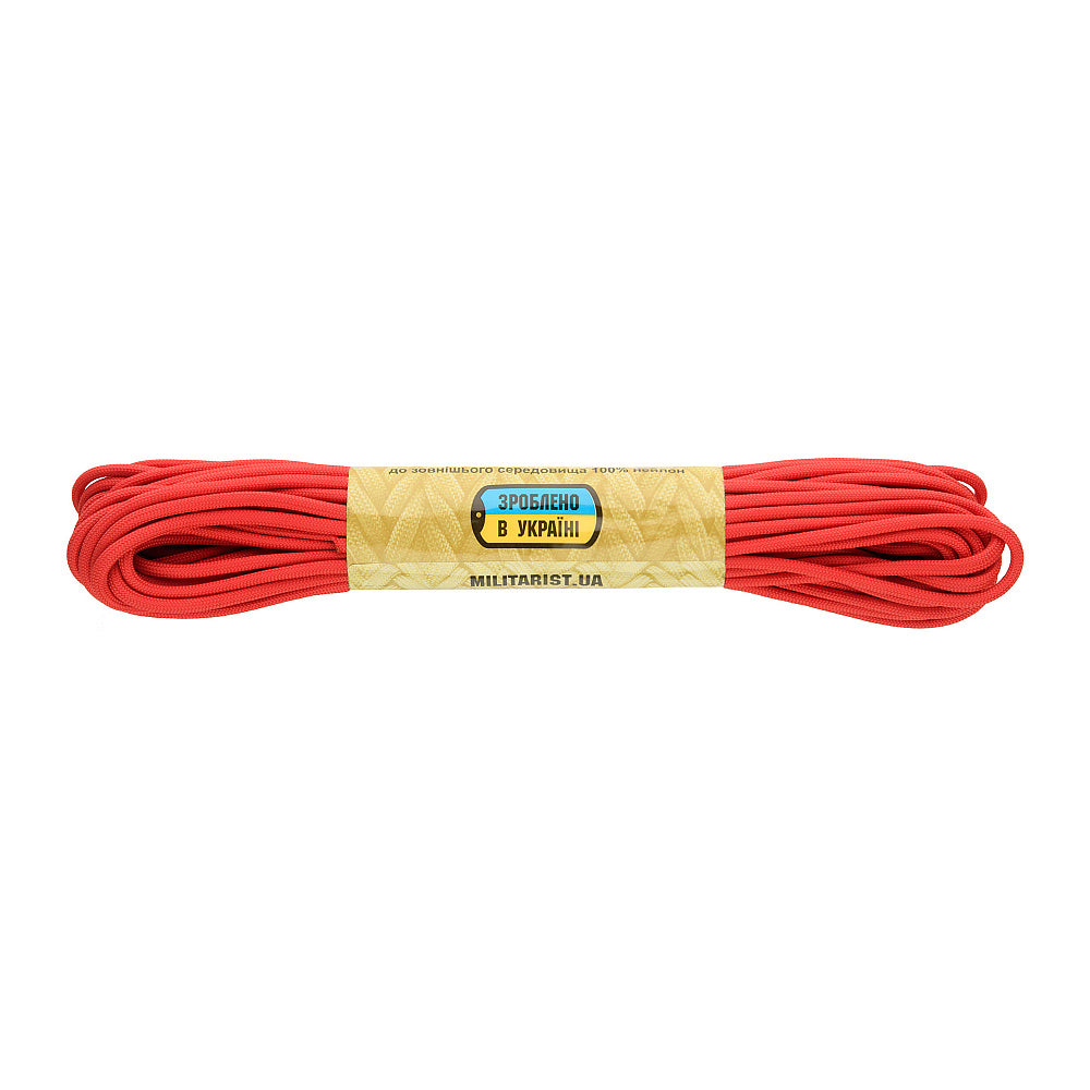 Sfoară Paracord 550 Tip III M-Tac 15m - Roșu, Rezistentă, Multifuncțională