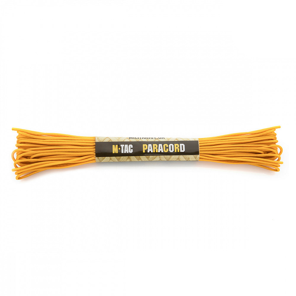 Sfoară Paracord Minicord 15m M-Tac - Goldenrod, 120kg Rezistență