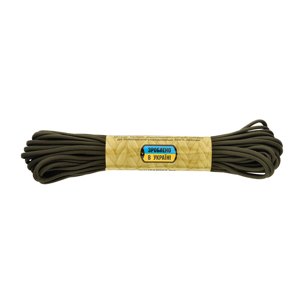Sfoară Paracord Minicord 15m M-Tac - OD Green, Rezistență 120kg