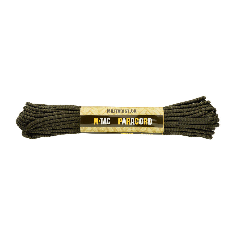 Sfoară Paracord Minicord 15m M-Tac - OD Green, Rezistență 120kg