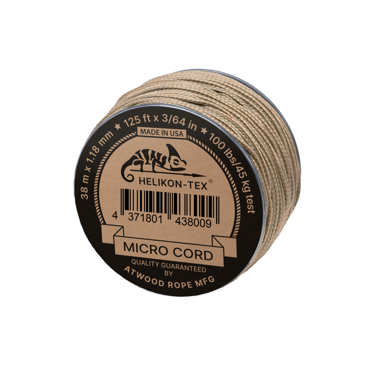 Sfoară Micro Cord Helikon-Tex 100 lb Coyote