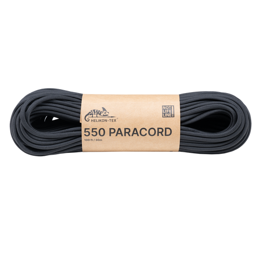 Sfoară Paracord Helikon-Tex 550 Negru cu 7 Miezuri