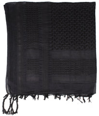 Shemagh Clasic Negru MFH - 100% Bumbac, 110x110 cm