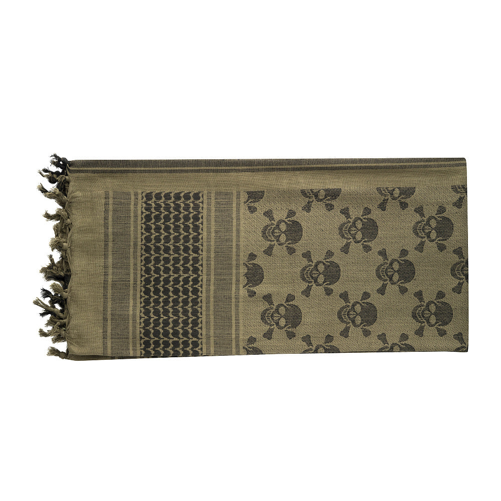 Shemagh Craniu Pirat M-Tac – Olive/Negru, Protecție Tactica