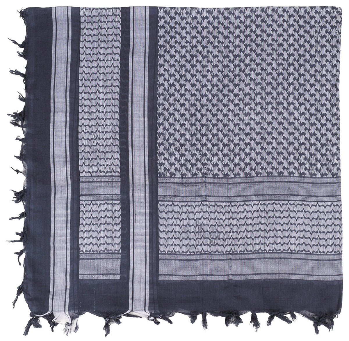 Shemagh Supersoft foliage-alb MFH - 100% Bumbac, 120x115 cm