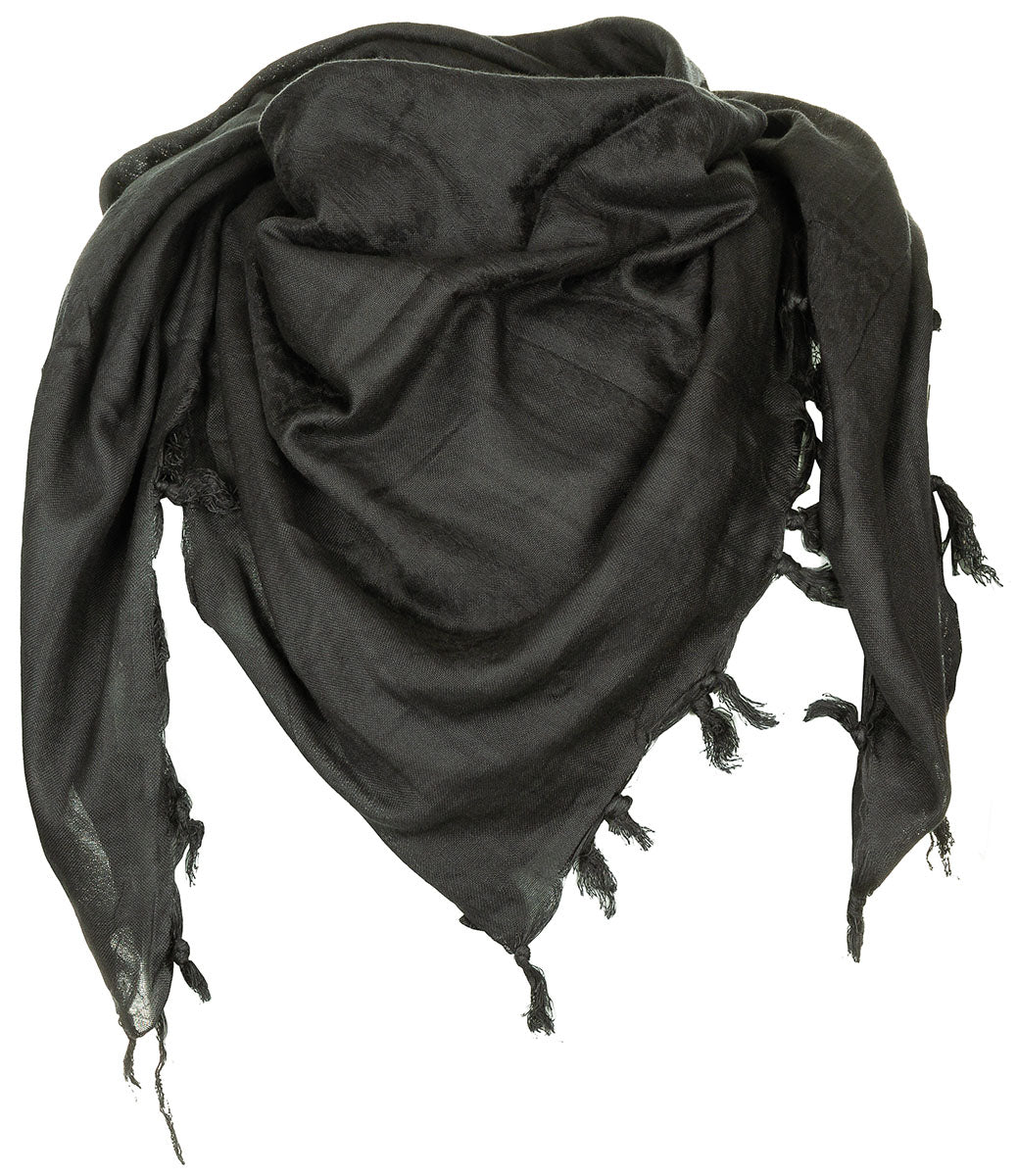 Shemagh Supersoft Negru MFH - 100% Bumbac, 120x115 cm