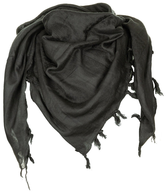 Shemagh Supersoft Negru MFH - 100% Bumbac, 120x115 cm